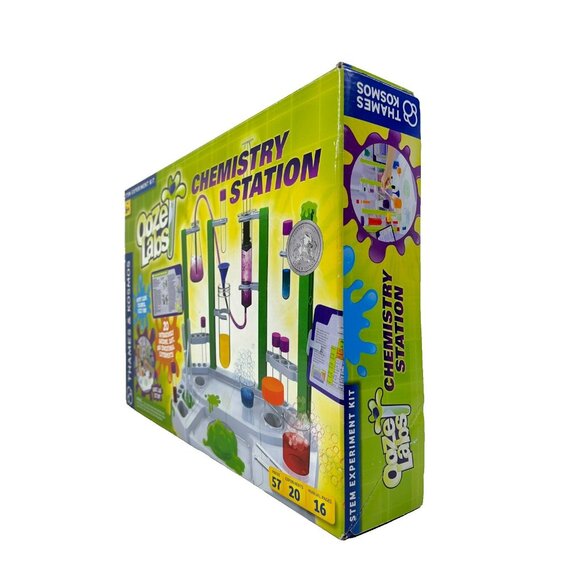 Thames & Kosmos Ooze Labs Kids Chemistry Station Stem Experiment Kit 57 Pieces - Picture 6 of 11